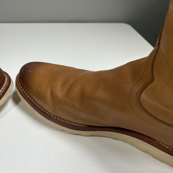 Tecovas Ranch Wear Boots Mens 11.5D Tan Leather Pull On Wedge Sole Western main image 12